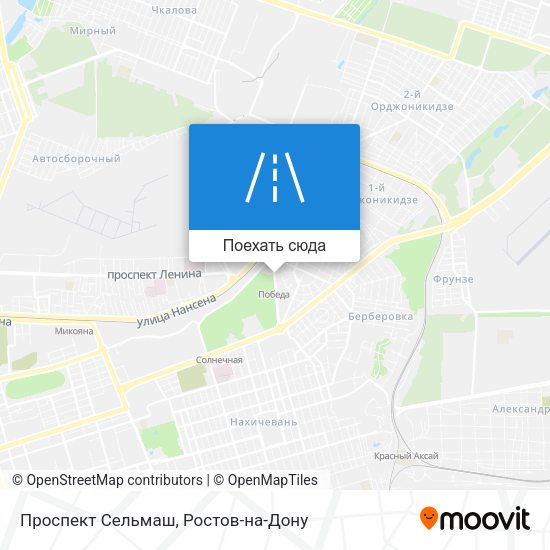 Карта Проспект Сельмаш
