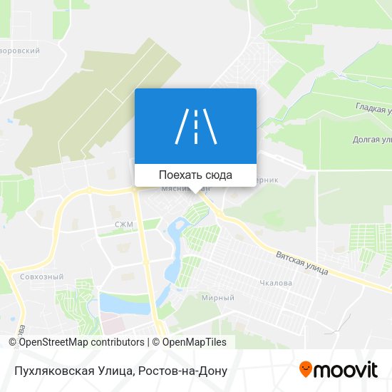 Карта Пухляковская Улица