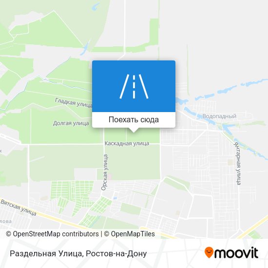 Карта Раздельная Улица