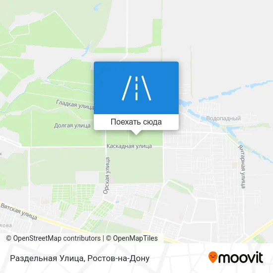 Карта Раздельная Улица