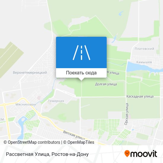 Карта Рассветная Улица