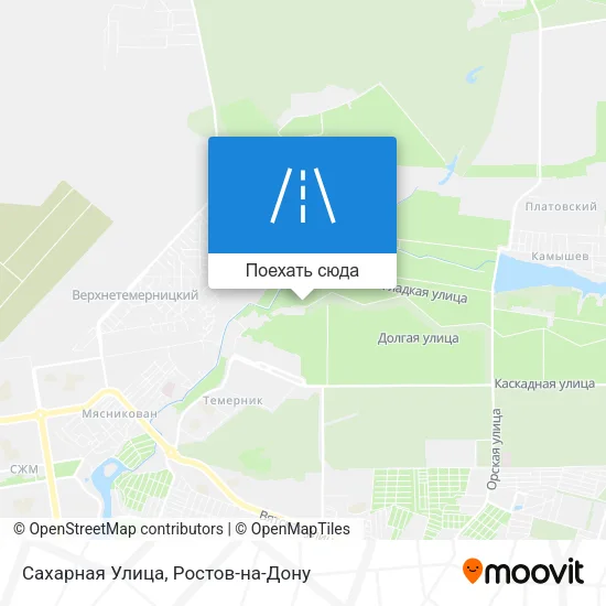 Карта Сахарная Улица
