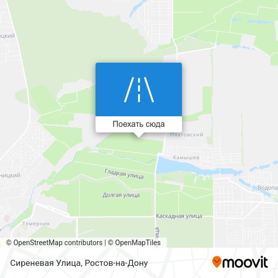 Карта Сиреневая Улица