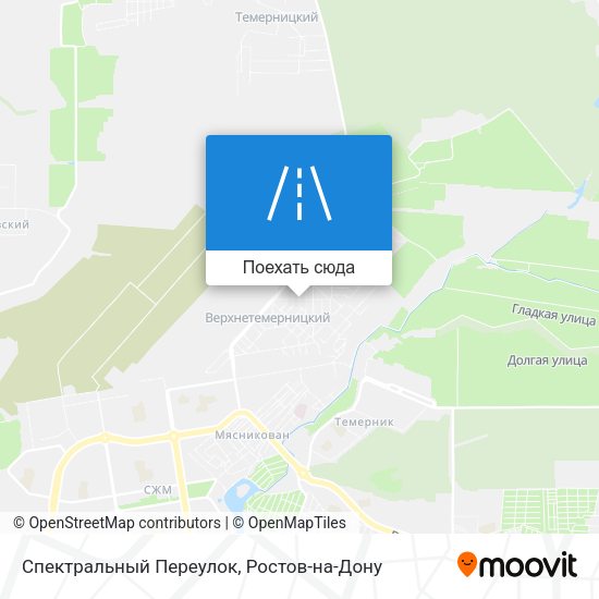 Карта Спектральный Переулок