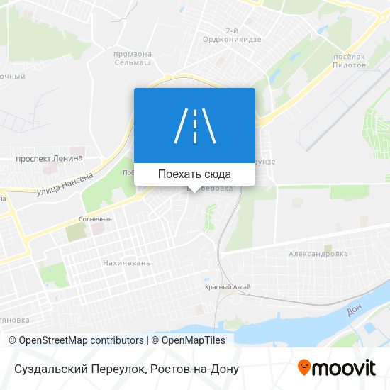 Карта Суздальский Переулок
