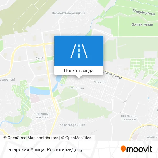 Карта Татарская Улица