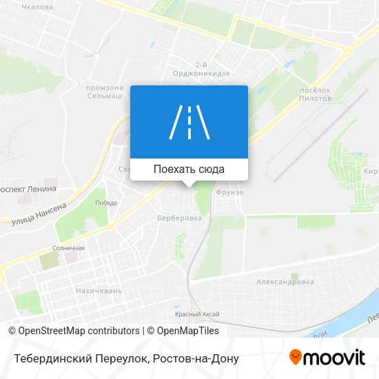 Карта Тебердинский Переулок