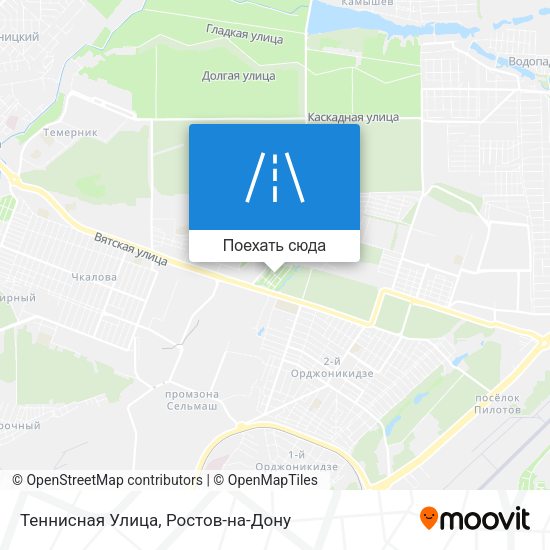 Карта Теннисная Улица
