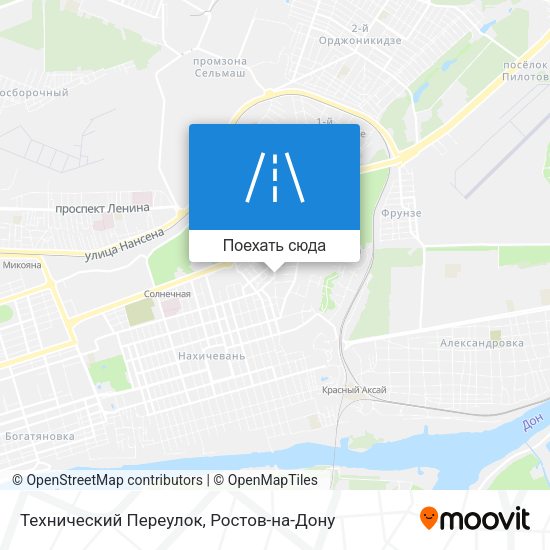 Карта Технический Переулок