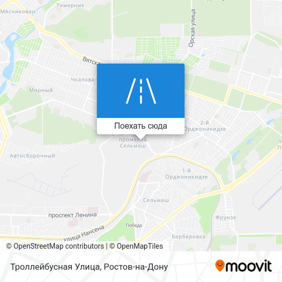 Карта Троллейбусная Улица