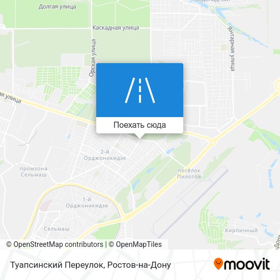 Карта Туапсинский Переулок