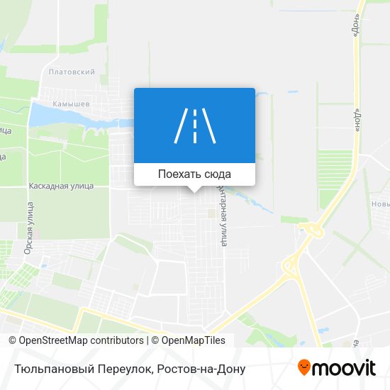 Карта Тюльпановый Переулок