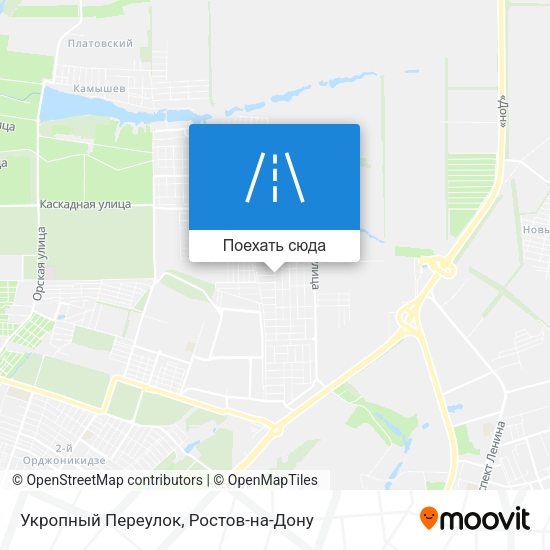 Карта Укропный Переулок