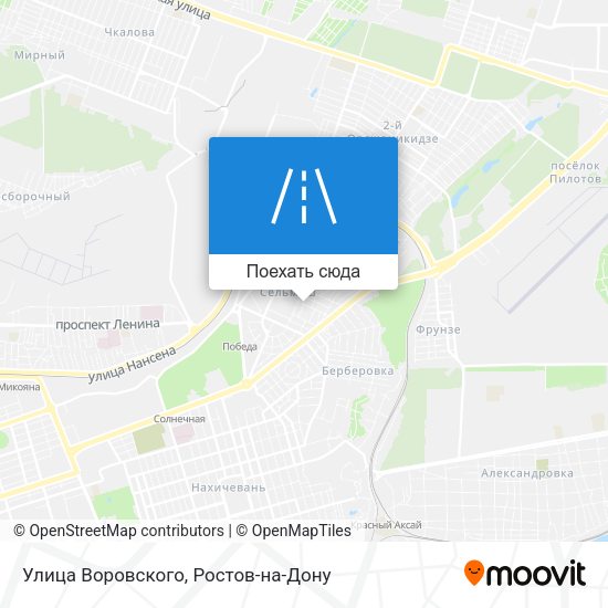 Карта Улица Воровского