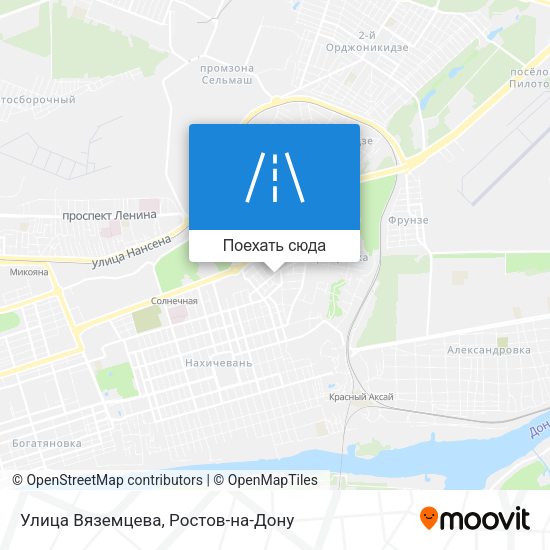 Карта Улица Вяземцева