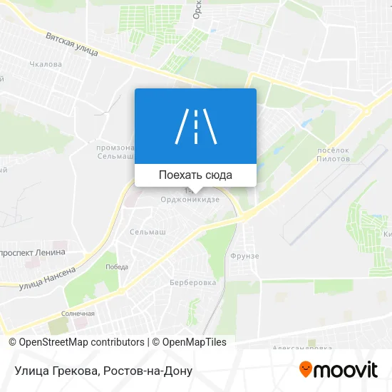 Карта Улица Грекова