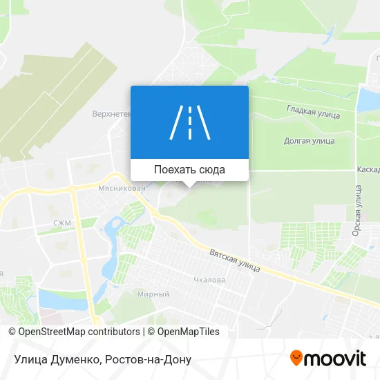 Карта Улица Думенко