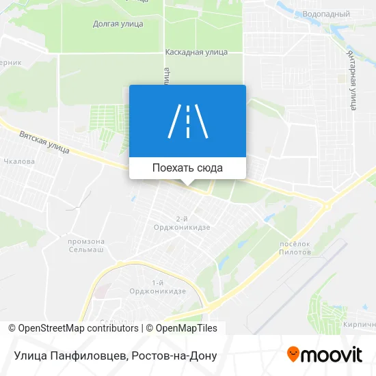 Карта Улица Панфиловцев