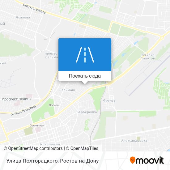 Карта Улица Полторацкого