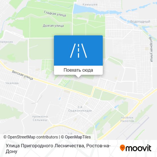 Карта Улица Пригородного Лесничества