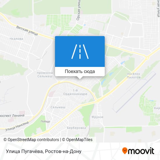 Карта Улица Пугачёва