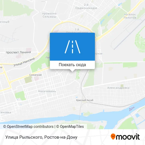 Карта Улица Рыльского