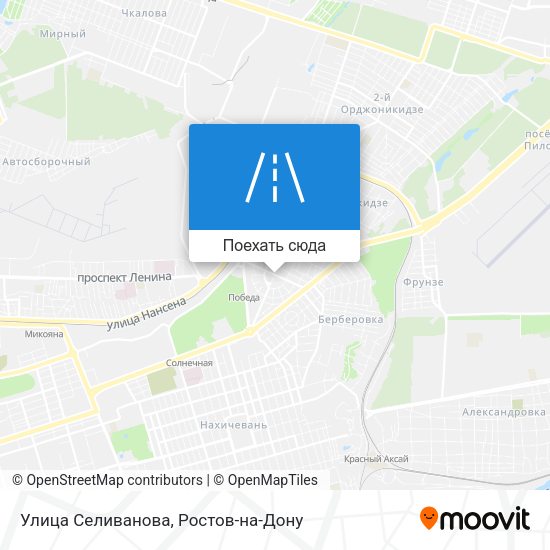 Карта Улица Селиванова