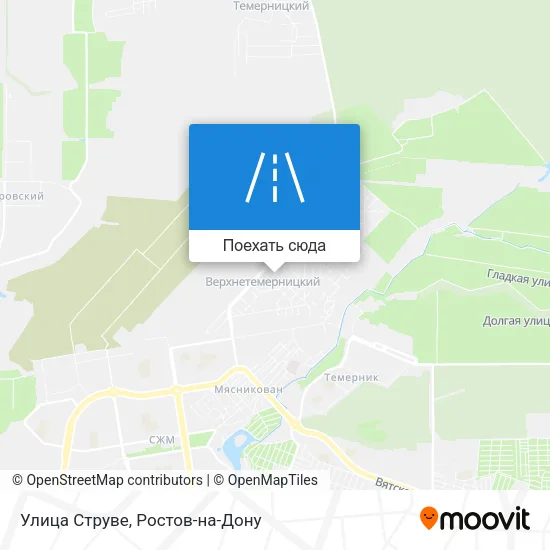 Карта Улица Струве