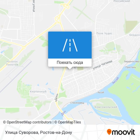 Карта Улица Суворова