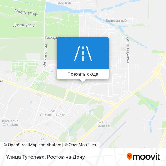 Карта Улица Туполева