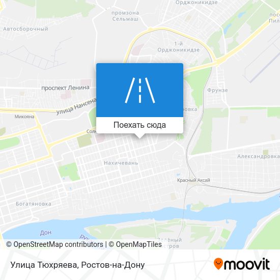 Карта Улица Тюхряева