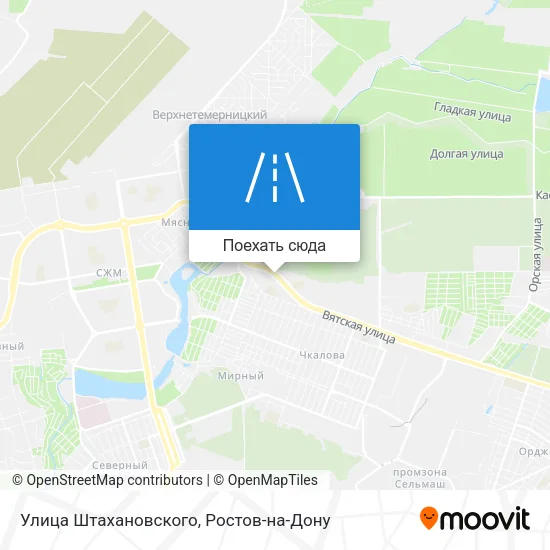 Карта Улица Штахановского