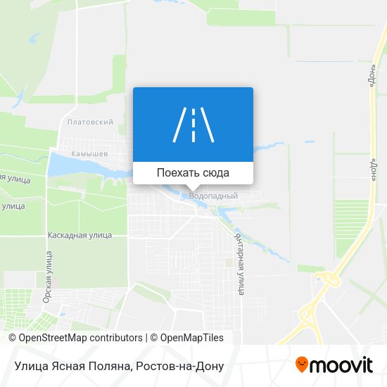 Карта Улица Ясная Поляна