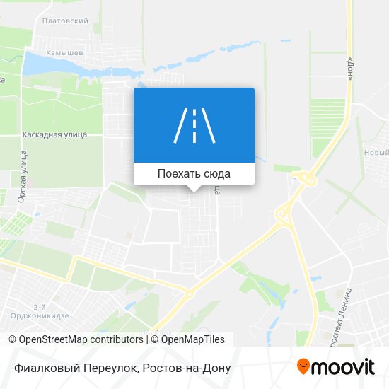 Карта Фиалковый Переулок