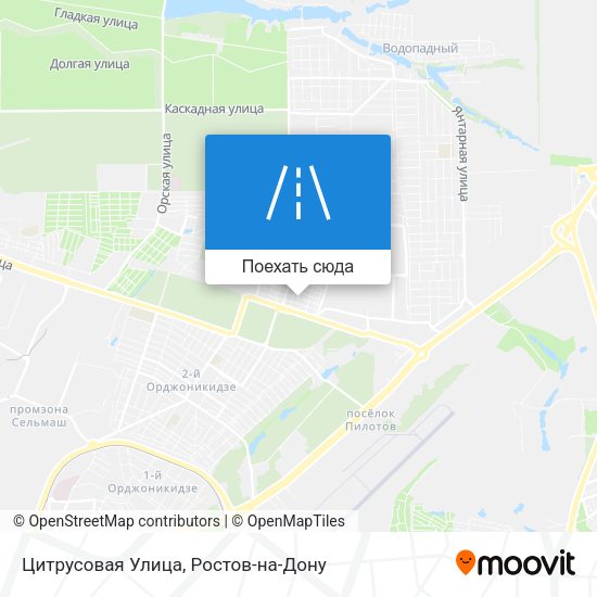 Карта Цитрусовая Улица