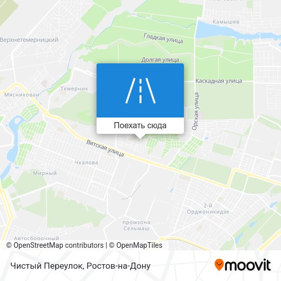 Карта Чистый Переулок