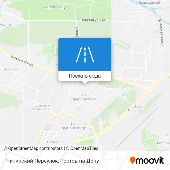 Карта Читинский Переулок