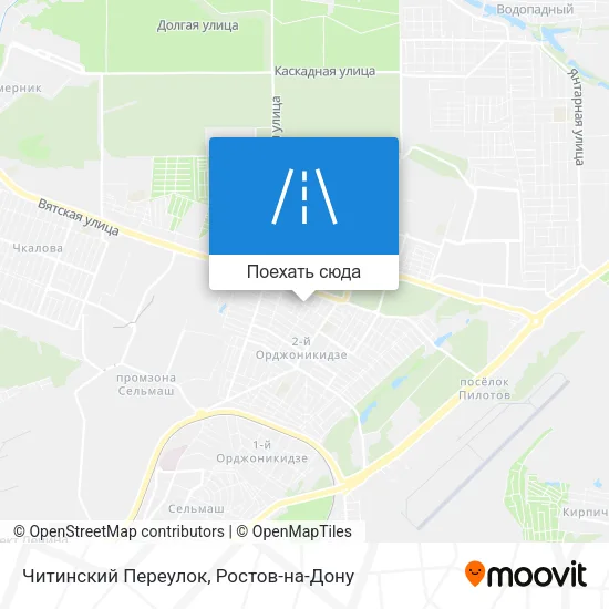 Карта Читинский Переулок