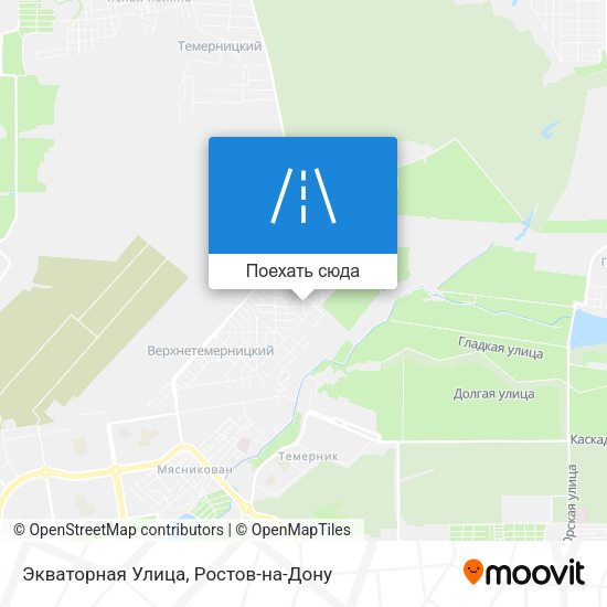 Карта Экваторная Улица
