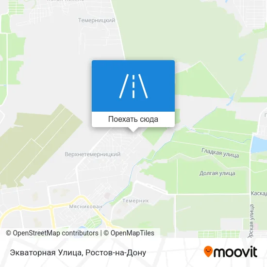 Карта Экваторная Улица