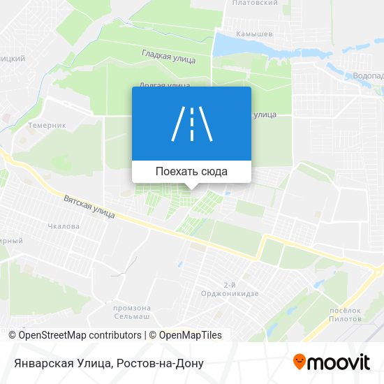 Карта Январская Улица