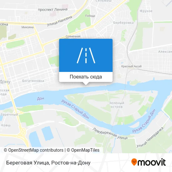 Карта Береговая Улица