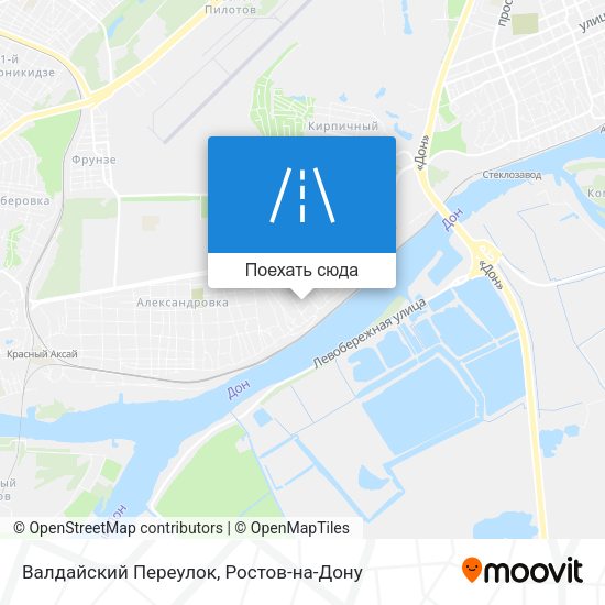Карта Валдайский Переулок