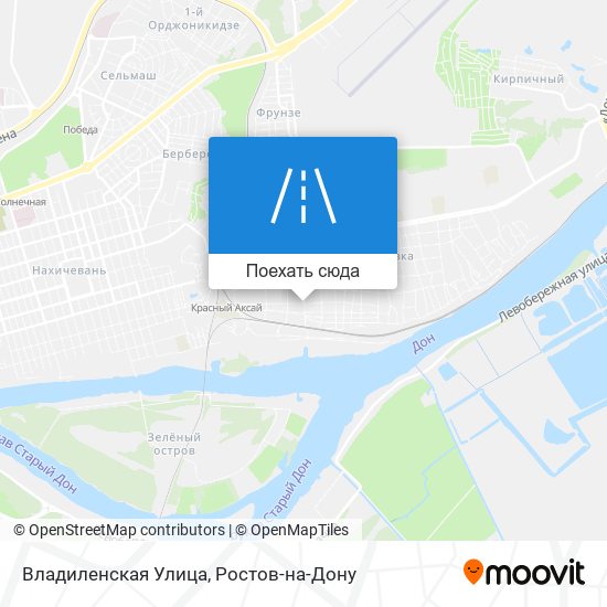 Карта Владиленская Улица
