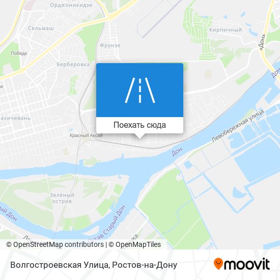 Карта Волгостроевская Улица