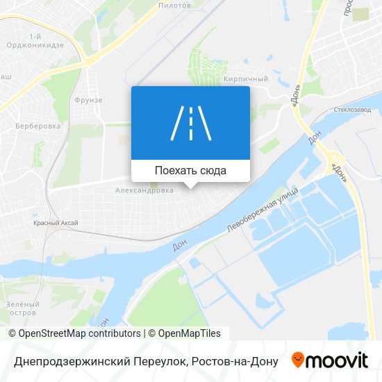 Карта Днепродзержинский Переулок