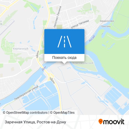 Карта Заречная Улица