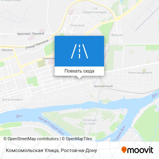 Карта Комсомольская Улица