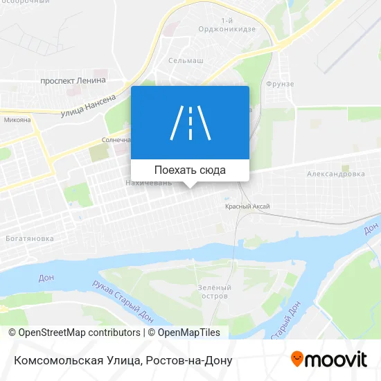 Карта Комсомольская Улица