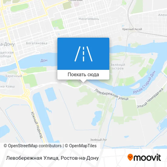 Карта Левобережная Улица